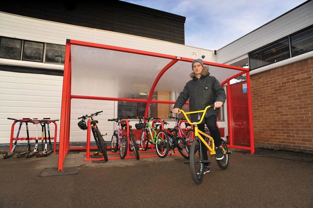 Cycle Shelter at Burbage Junior School - Broxap