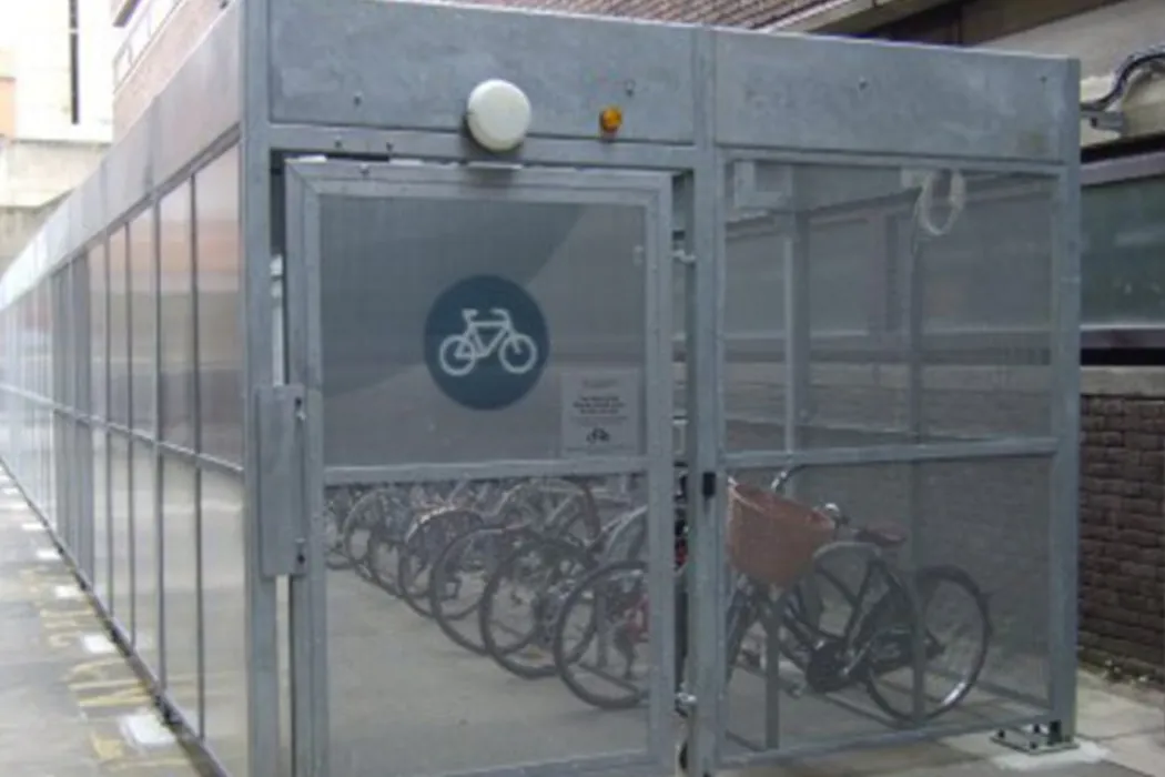 Secure Cycle Parking at City University - Broxap