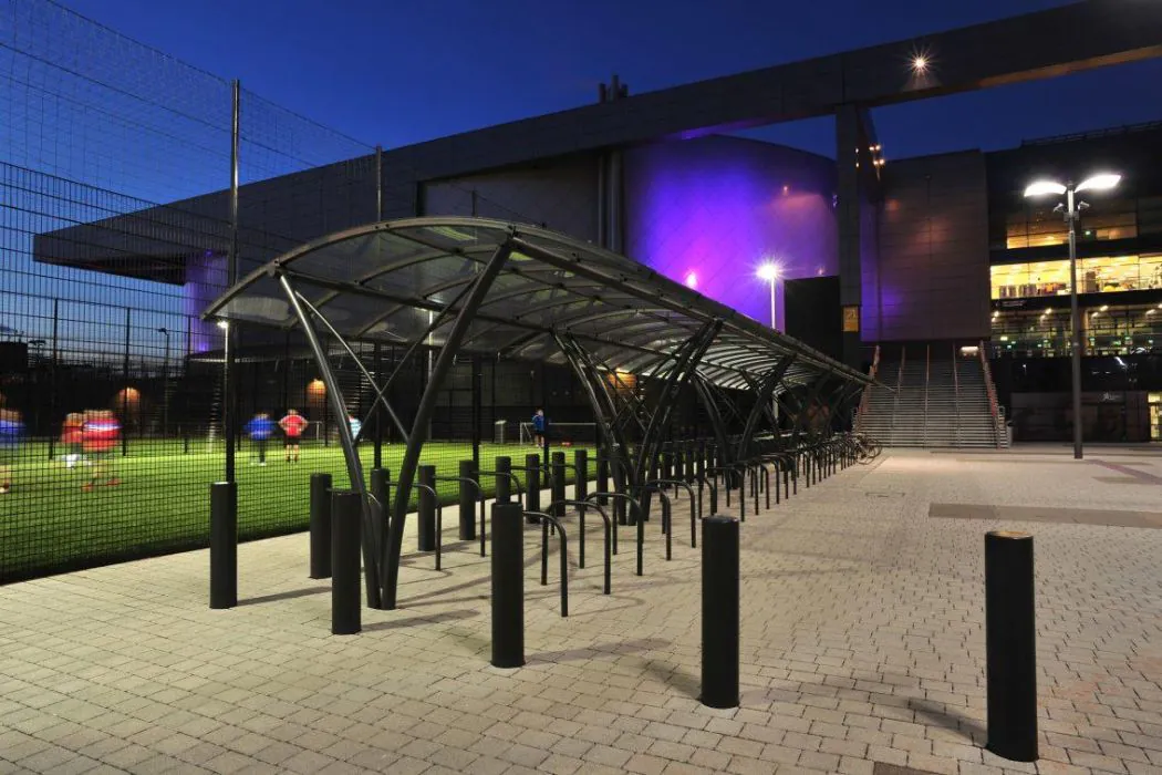 Contemporary Cycle Shelters at Emirates Arena - Broxap