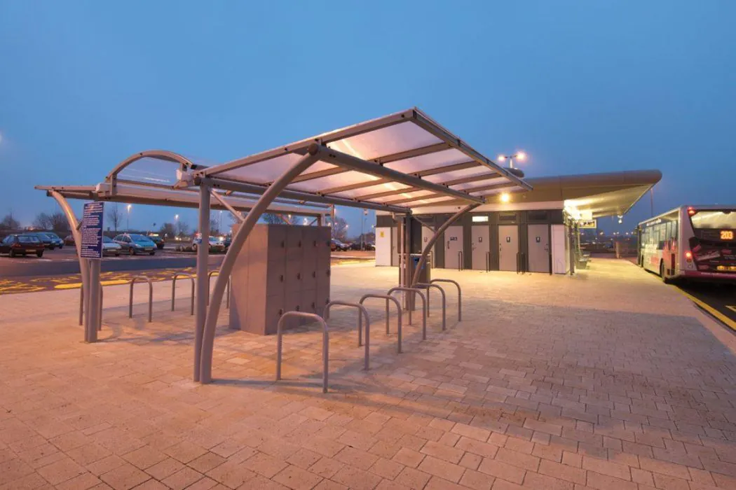 Cycle Parking and Lockers at Enderby Park and Ride - Broxap