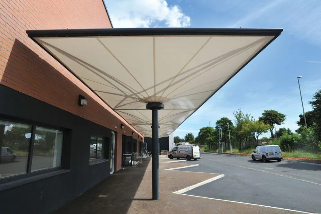 Bespoke Canopy at Keelman's Way School - Broxap