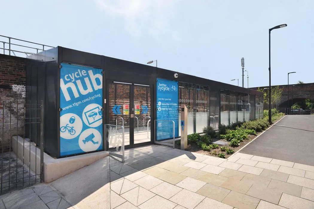Cycle Hub at Altrincham - Transport for Greater Manchester (TfGM) - Broxap