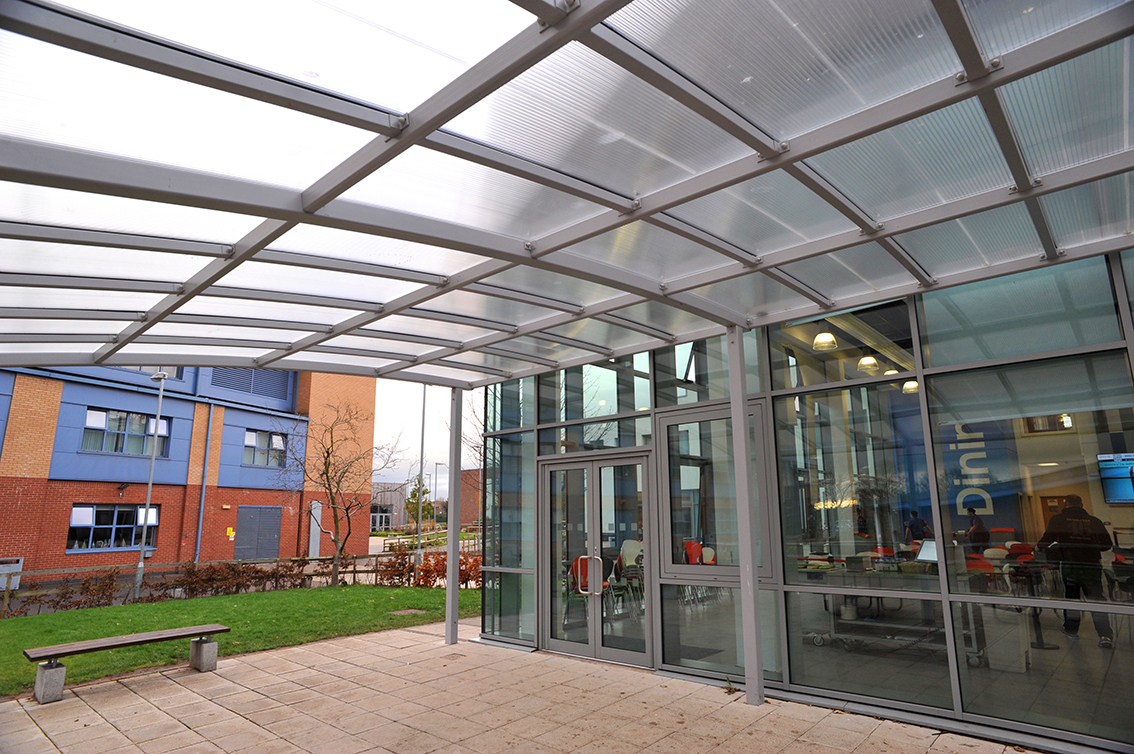 Ashp Canopy Newcastle Walkway Shelter | Asymmetric Modular Canopy System