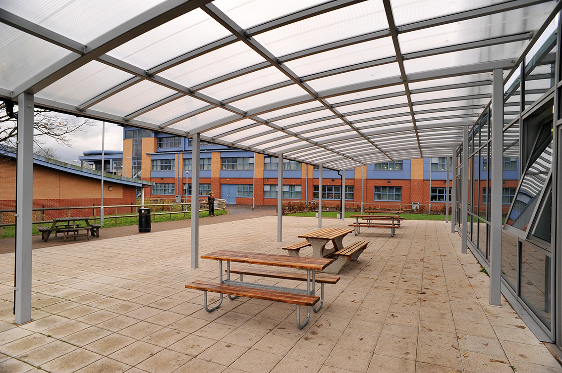 Ashp Canopy Newcastle Walkway Shelter | Asymmetric Modular Canopy System