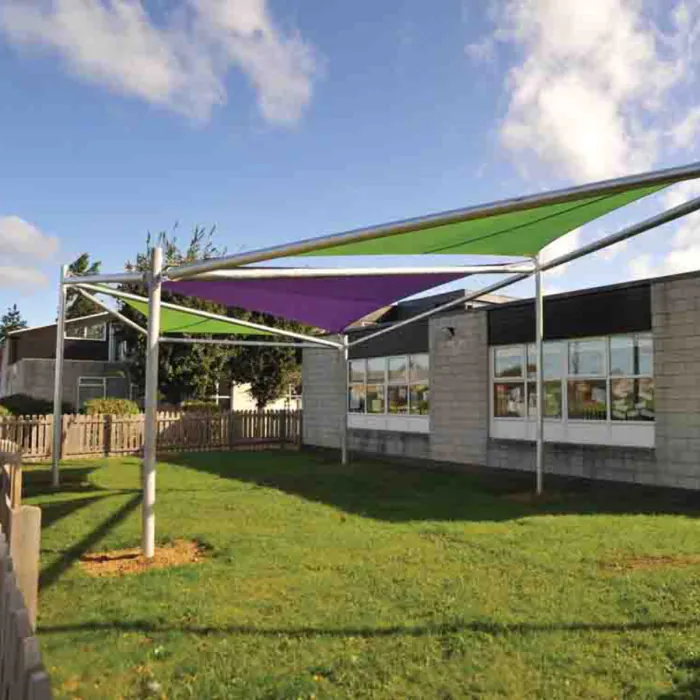 Combined Perimeter Beam Shade Sail - 9