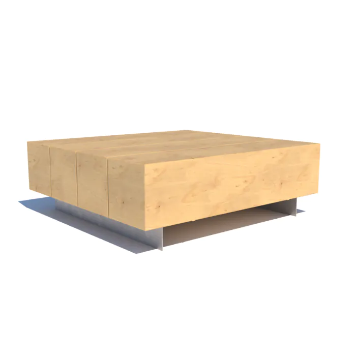 Broadmarsh Large Square Bench - 0