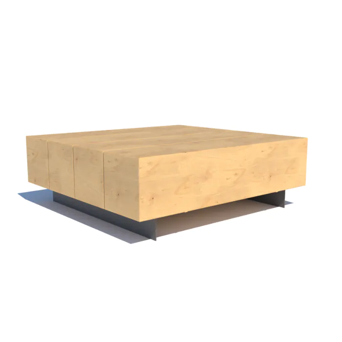 Broadmarsh Large Square Bench - 1