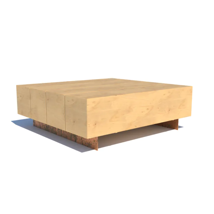 Broadmarsh Large Square Bench - 2