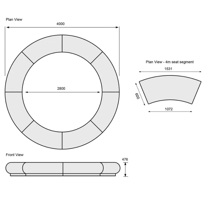 Halo Modular Circular Seating - 18