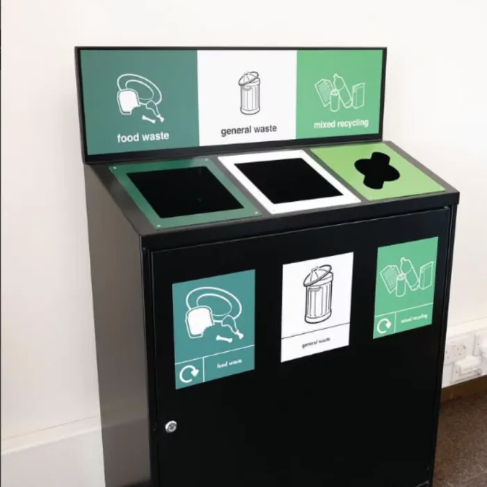 Daventry Internal Recycling Bin - Triple - 3