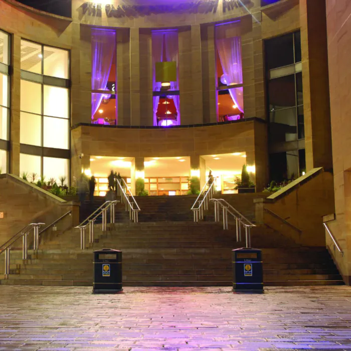 Derby Double Slimline Litter Bin - 2