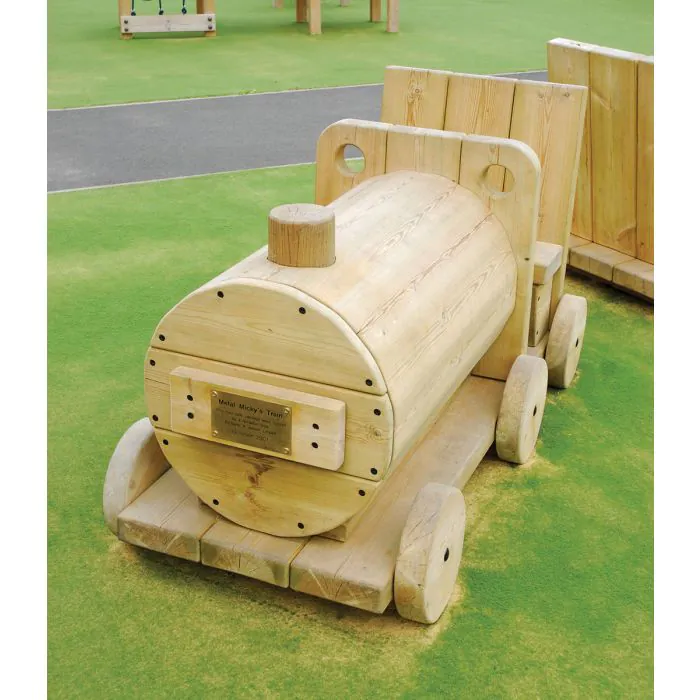 Train Set - 1 Engine, 1 Carriage, 1 Freight Car - 2