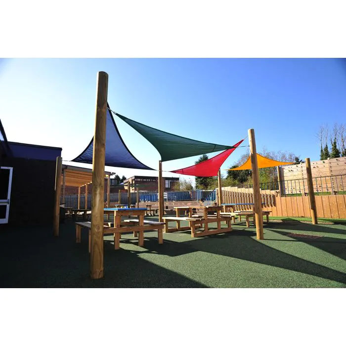 Timber Shade Sail Canopy - 2
