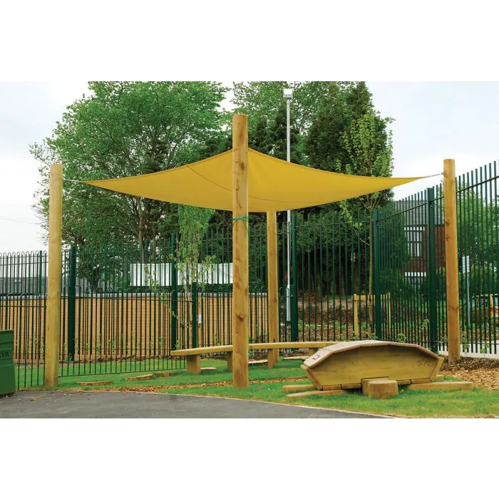 Timber Shade Sail Canopy - 8