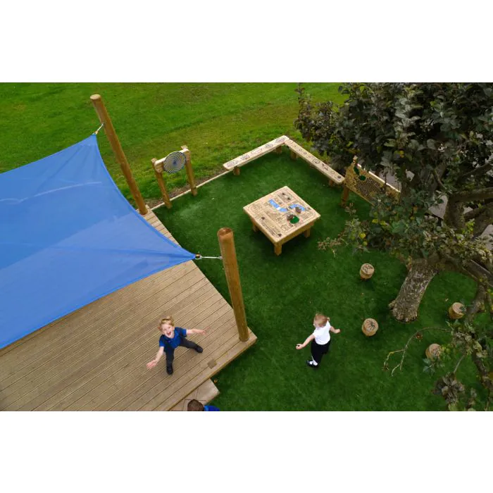 Timber Shade Sail Canopy - 12