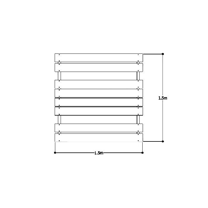 H-Frame Picnic Table - 2