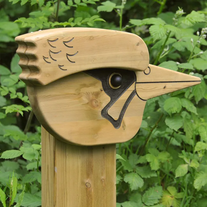 Woodpecker Animal Face Totem - 1