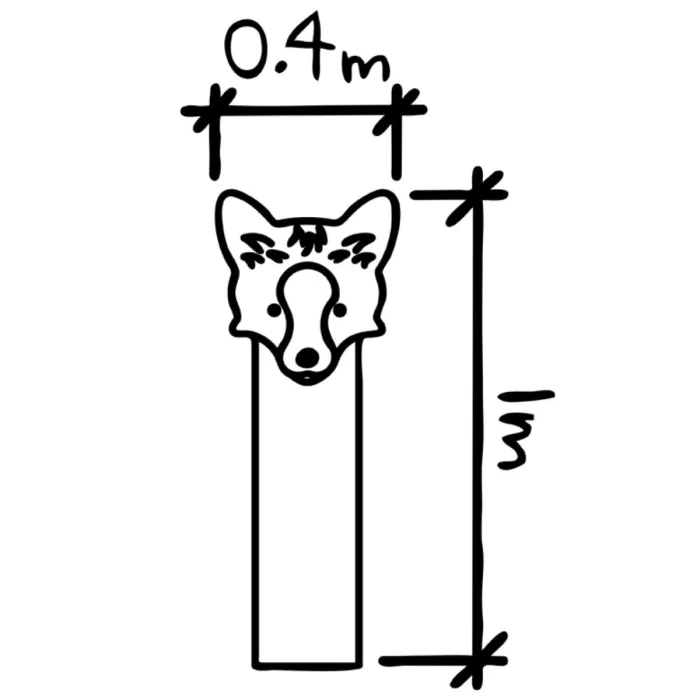 Woodpecker Animal Face Totem - 2