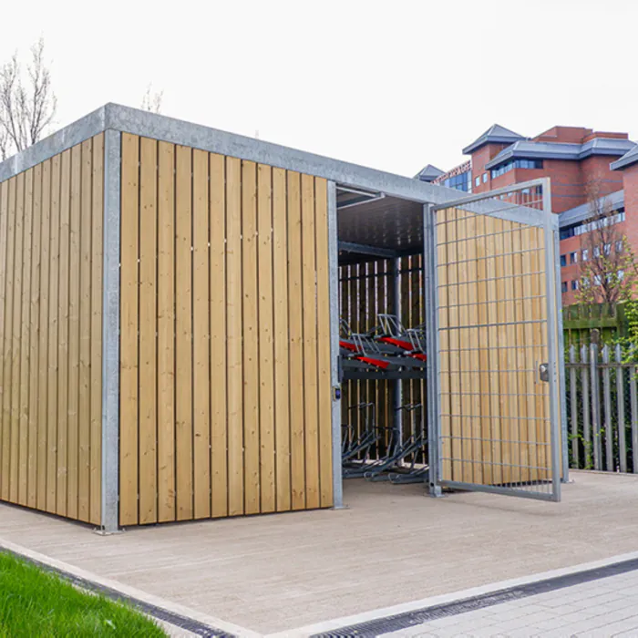 Turvec Cubic Timber Bike Store