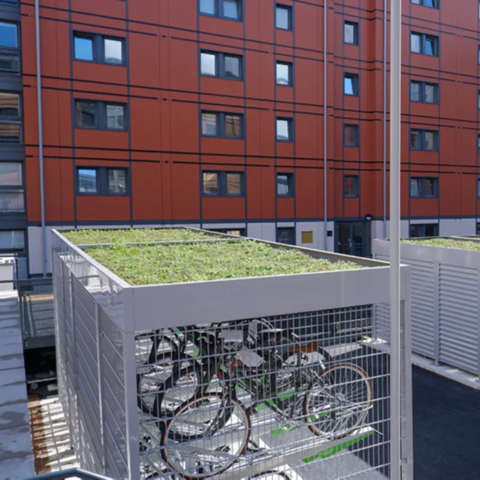 Turvec Cubic Green Roof Bike Shelter - 2