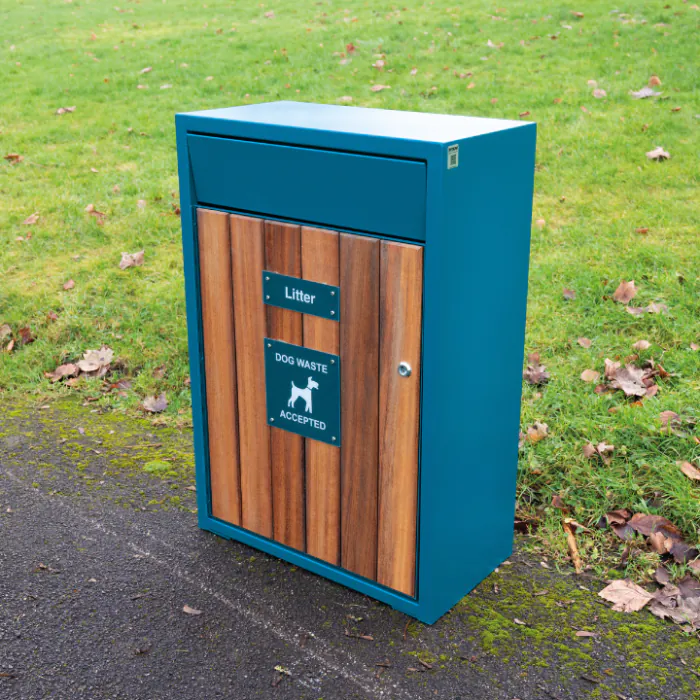 Westleigh Timber Slatted Litter Bin - 8