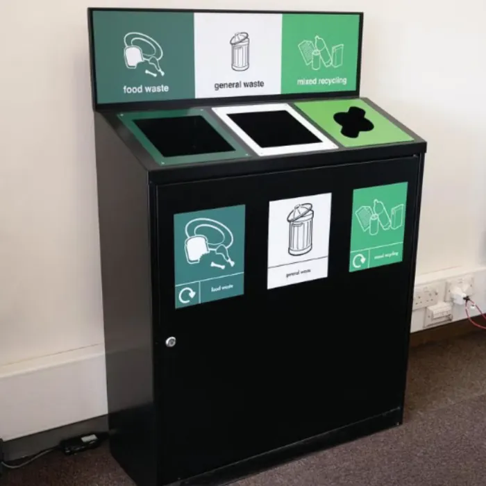 Daventry Internal Recycling Bin - Triple - 4