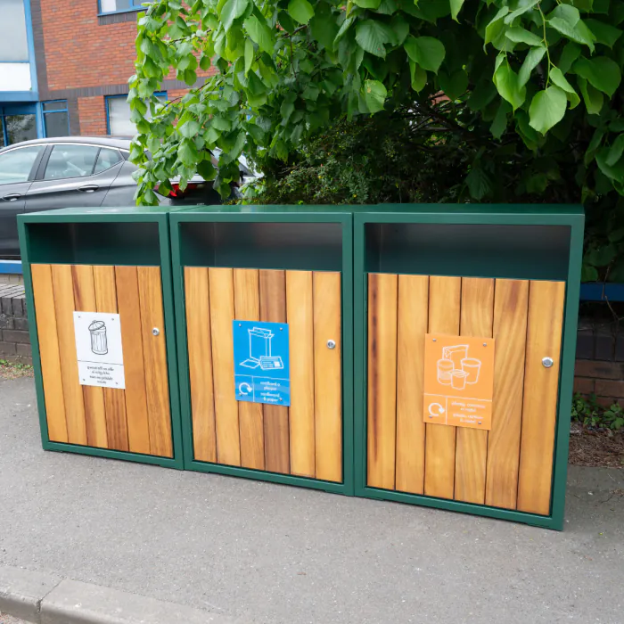 Westleigh Triple Recycling Bin - 1