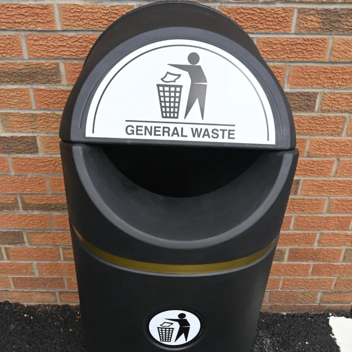 Cresswell Curved Litter Bin - 1