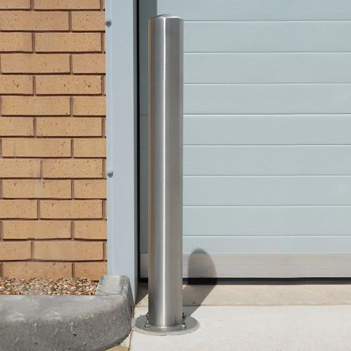 Semi Domed Sheffield Stainless Steel Bollard - 2