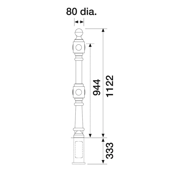 Irwell Ductile Iron 2 Rail - 9