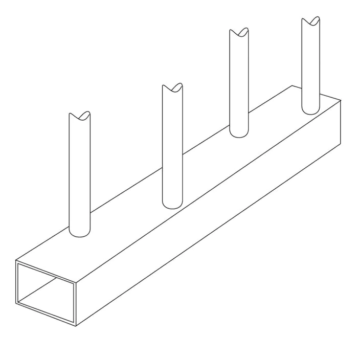 Staggered Bar Pedestrian Guardrail - 15