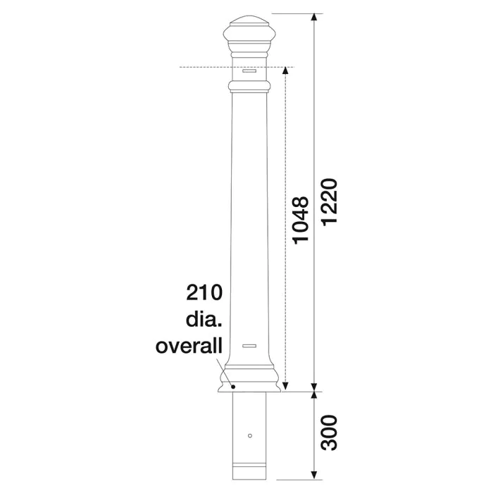 Manchester Tall PU Panel Post - 12