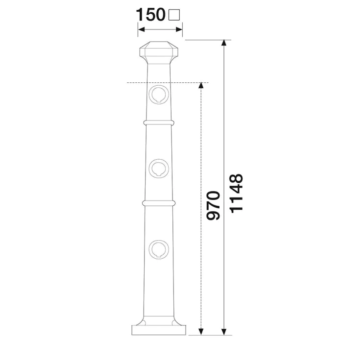 Promenade PU Panel Post - 8
