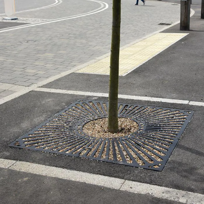 Sunburst Square Tree Grille - 1400 x 1400mm - 2