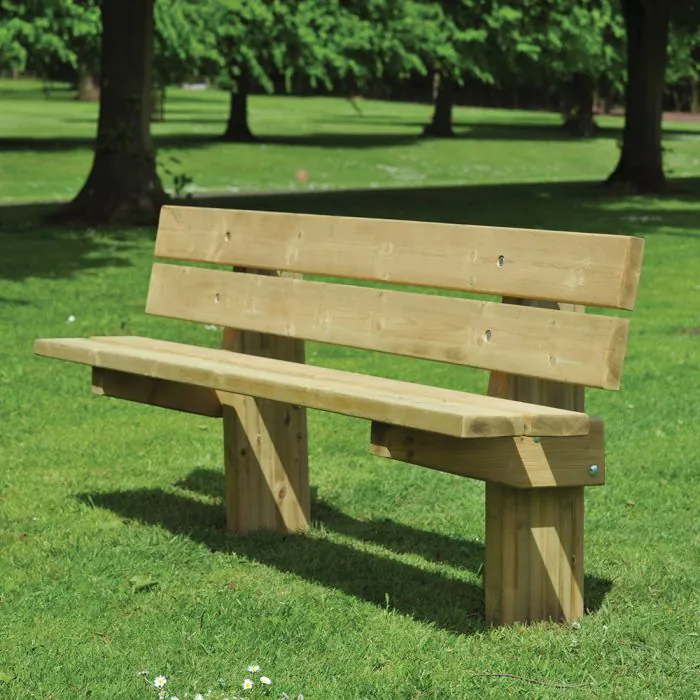 Hatton Rustic 4 Slat Seat - 3