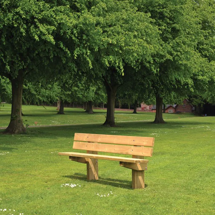 Hatton Rustic 4 Slat Seat - 7