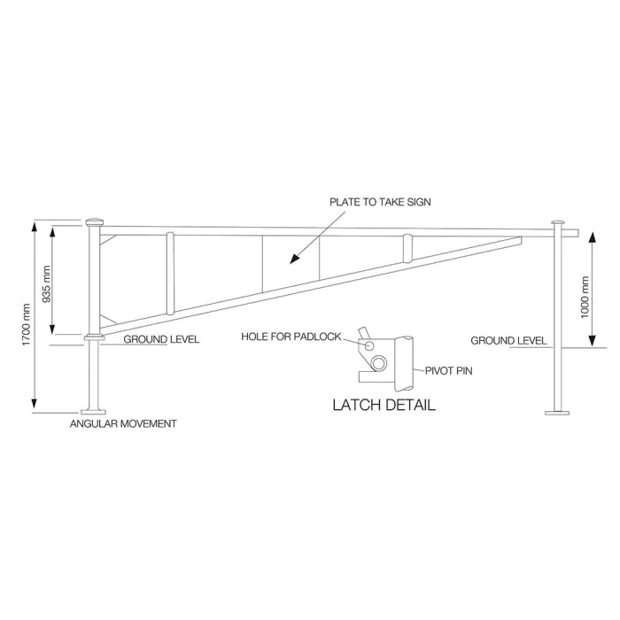 Swing Gate Parking Barrier - 7