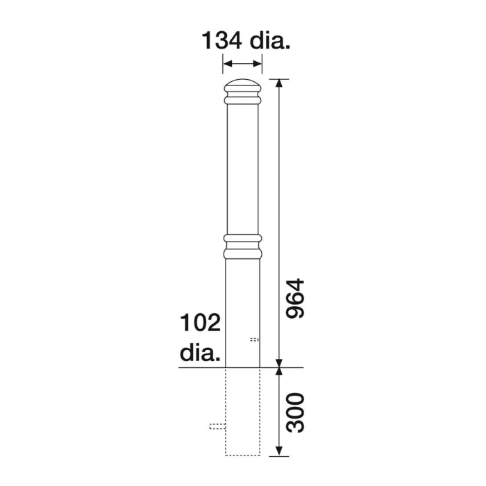Chester Steel Bollard - 7
