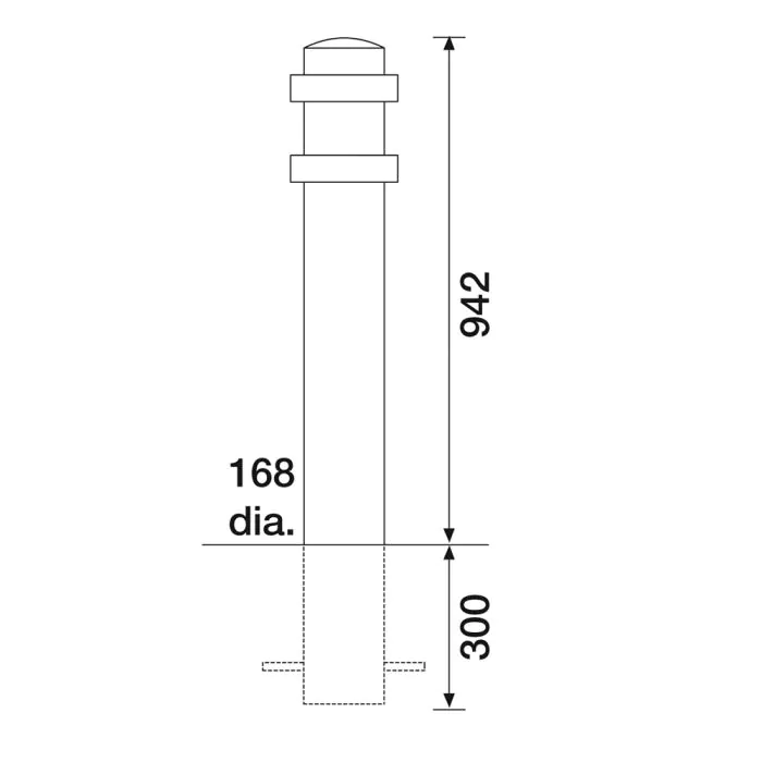 Kirkdale Steel Bollard - 1