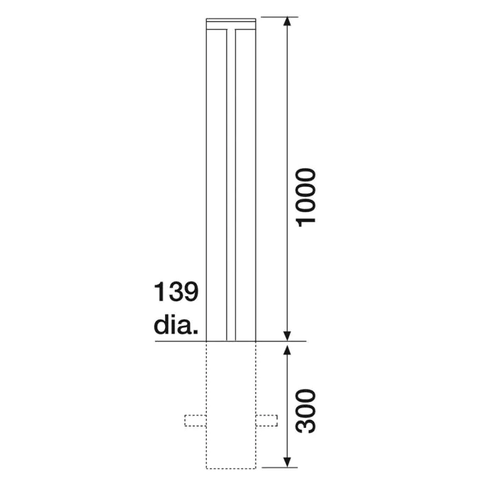 Ashmore Steel Bollard - 6