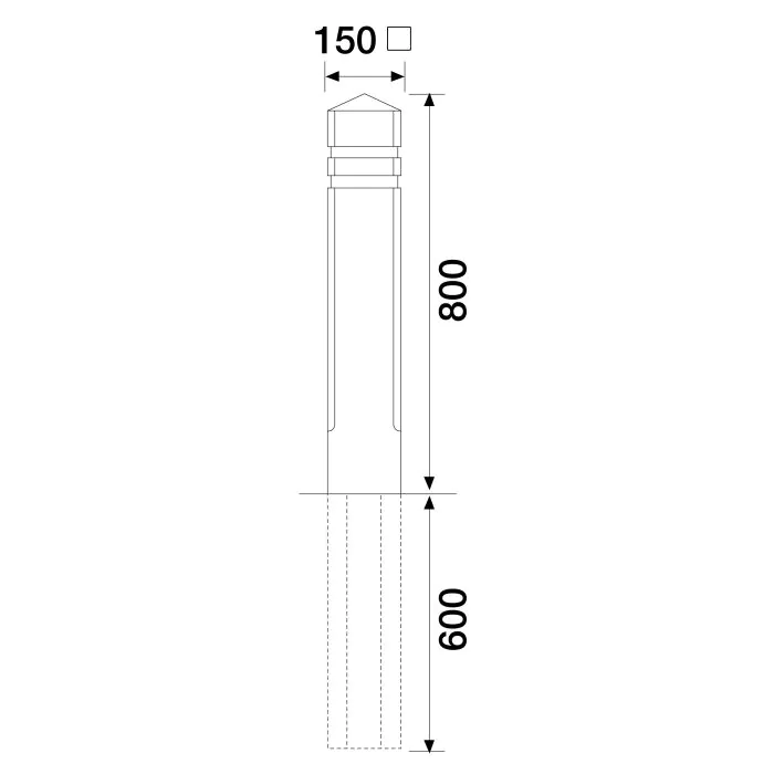 Aldridge Invincible Recycled Plastic Bollard - 8
