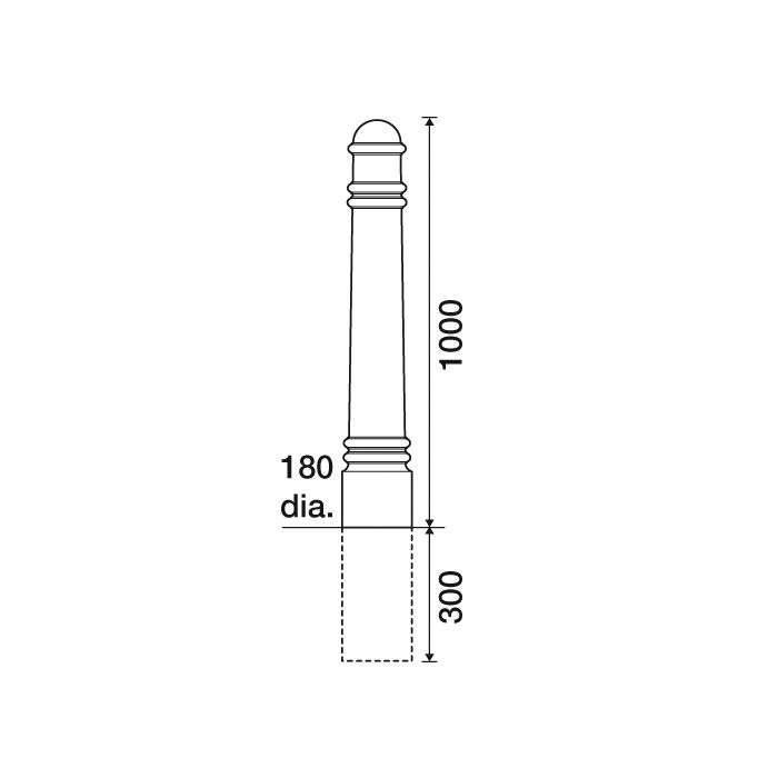Acocks Green PU Bollard - 8