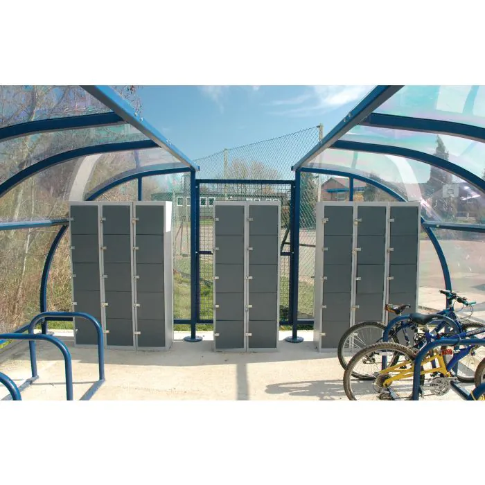 Ecolock Vertical Helmet Locker Compartments - 3