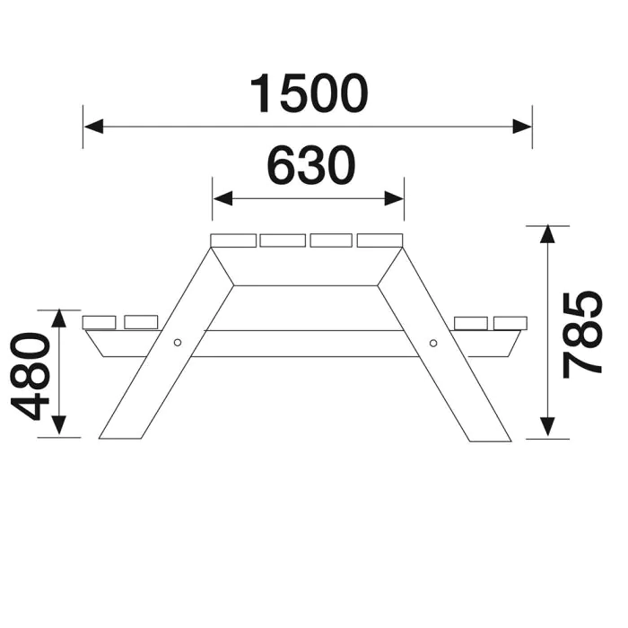 Springfield Picnic Bench - 13
