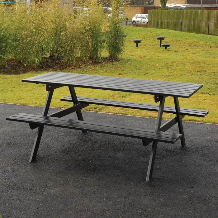 Cannock Chase Steel Picnic Bench | Accessible Option