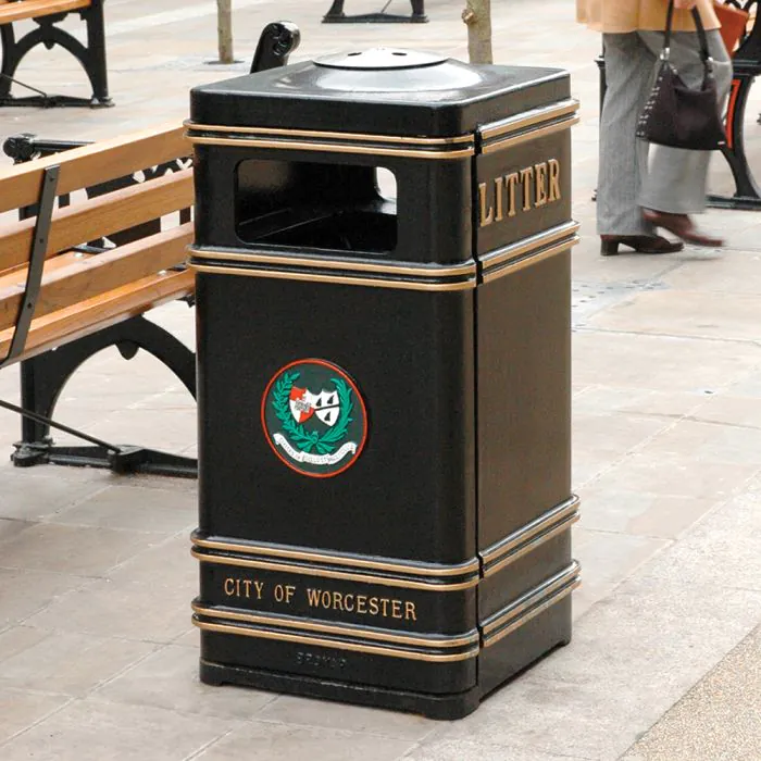 Square Standard Cast Iron Bin - 8