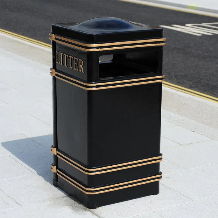 Square Standard Cast Iron Bin - 12