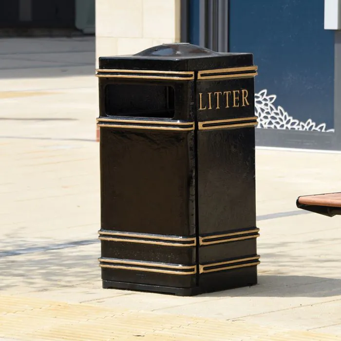 Square Standard Cast Iron Bin - 13