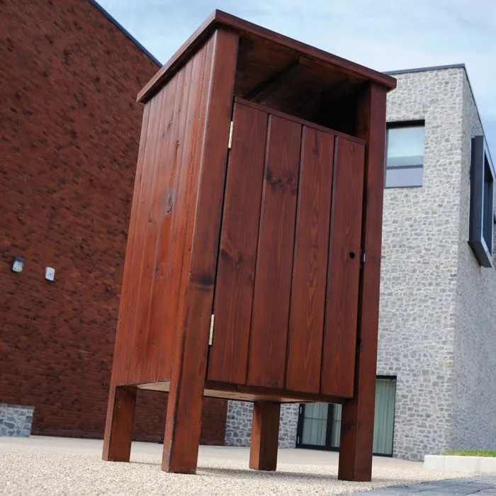 Okehampton Redwood Litter Bin - 7