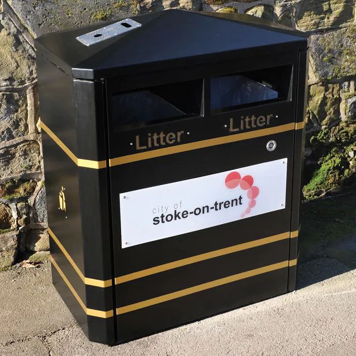 Derby Double Litter Bin - 6